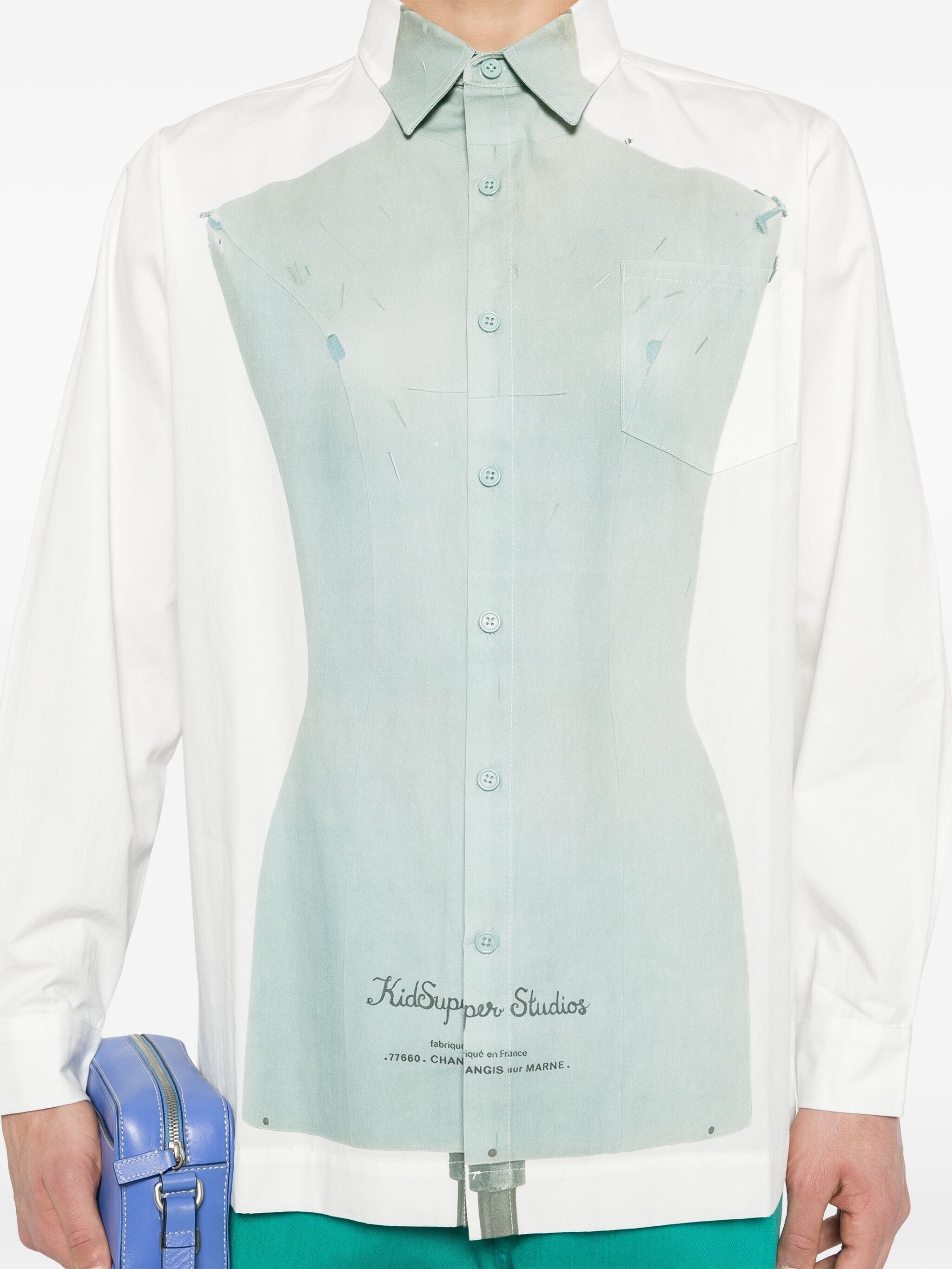 dress-print cotton shirt - 5