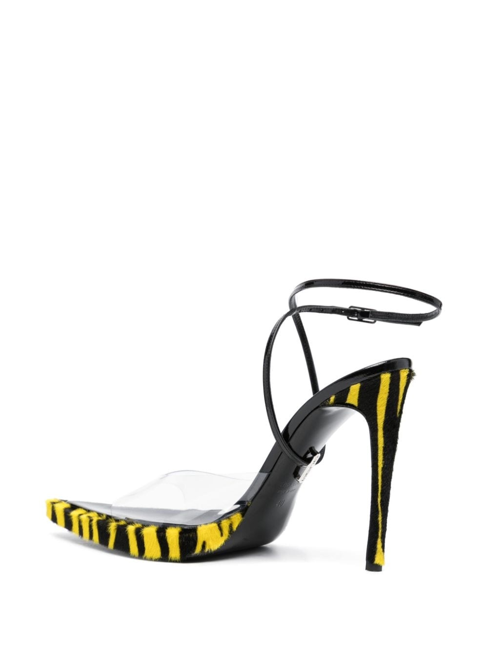 Zebra Rider 125mm transparent-design sandals - 3