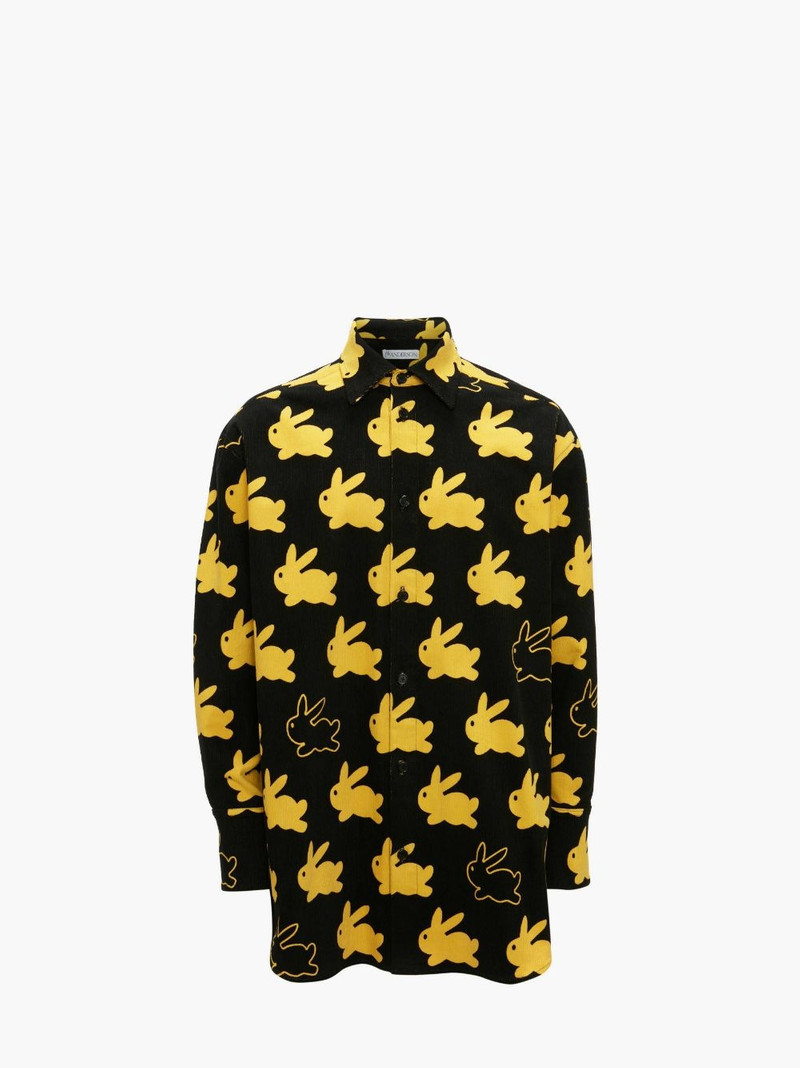 ALL OVER BUNNY OVERSIZED CORDUROY SHIRT 1