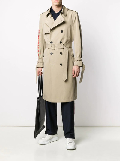 Valentino printed trench coat outlook