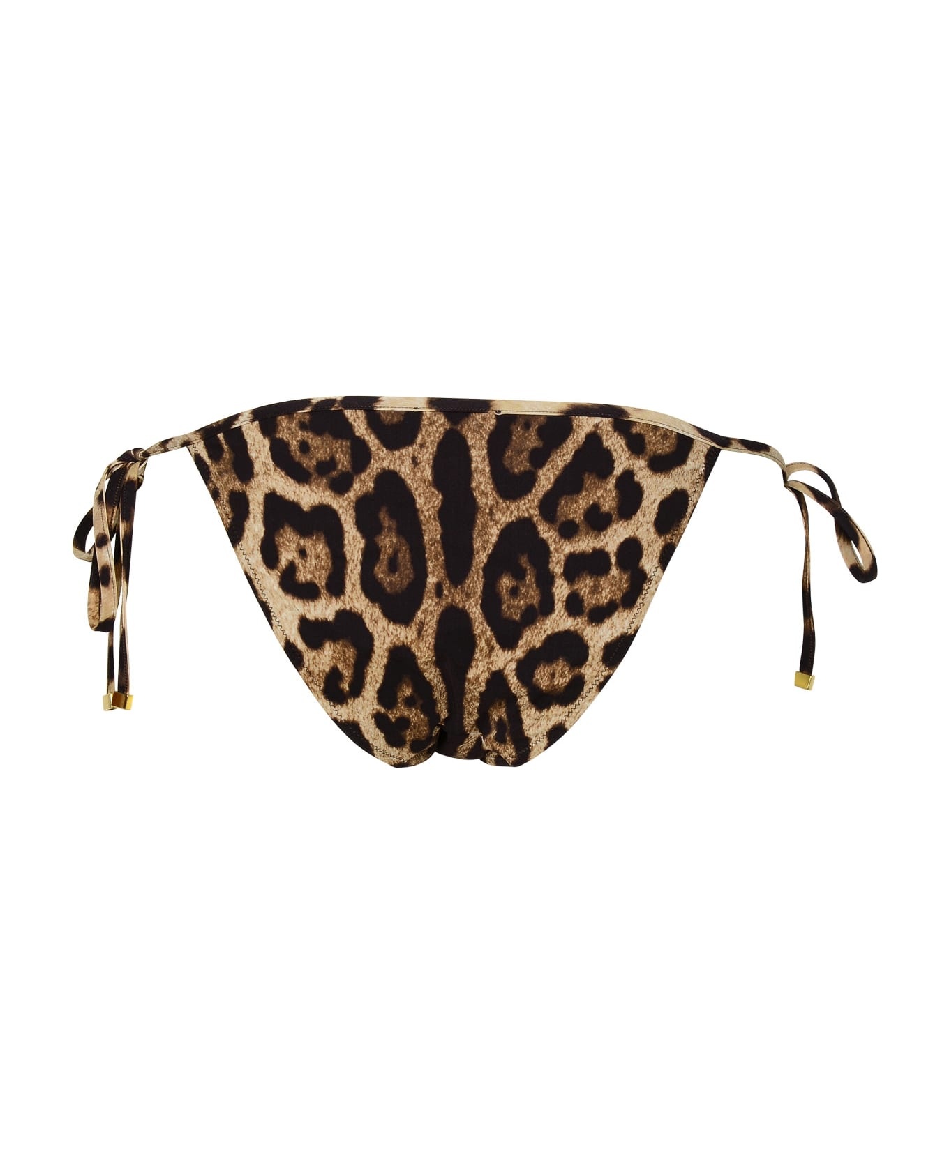 Brown Polyamide Blend Bikini Bottoms - 3