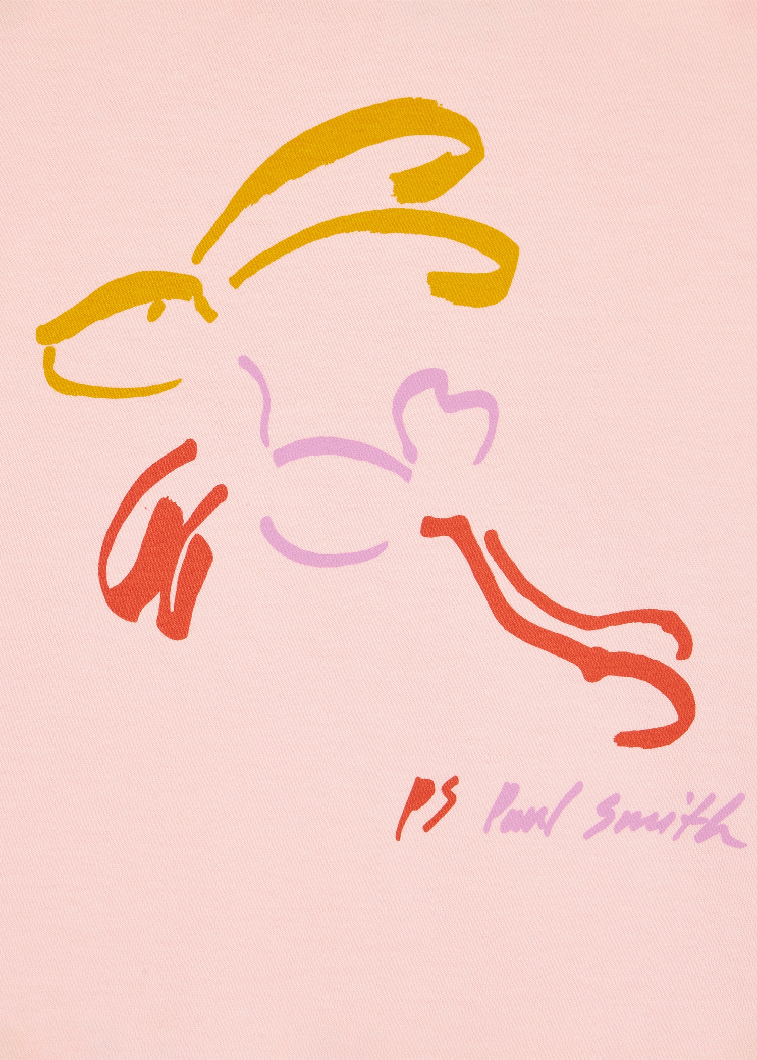 Women's Light Pink 'Rainbow Bunny' T-Shirt - 2