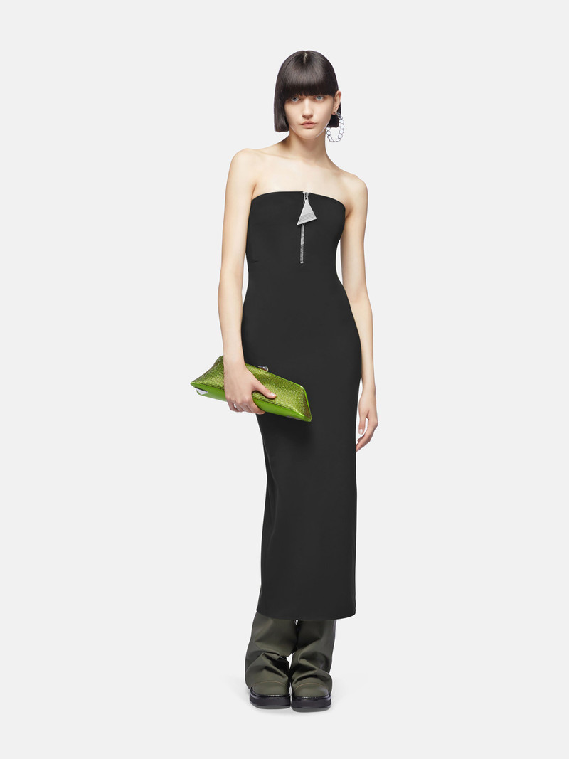 THE ATTICO BLACK MIDI DRESS outlook