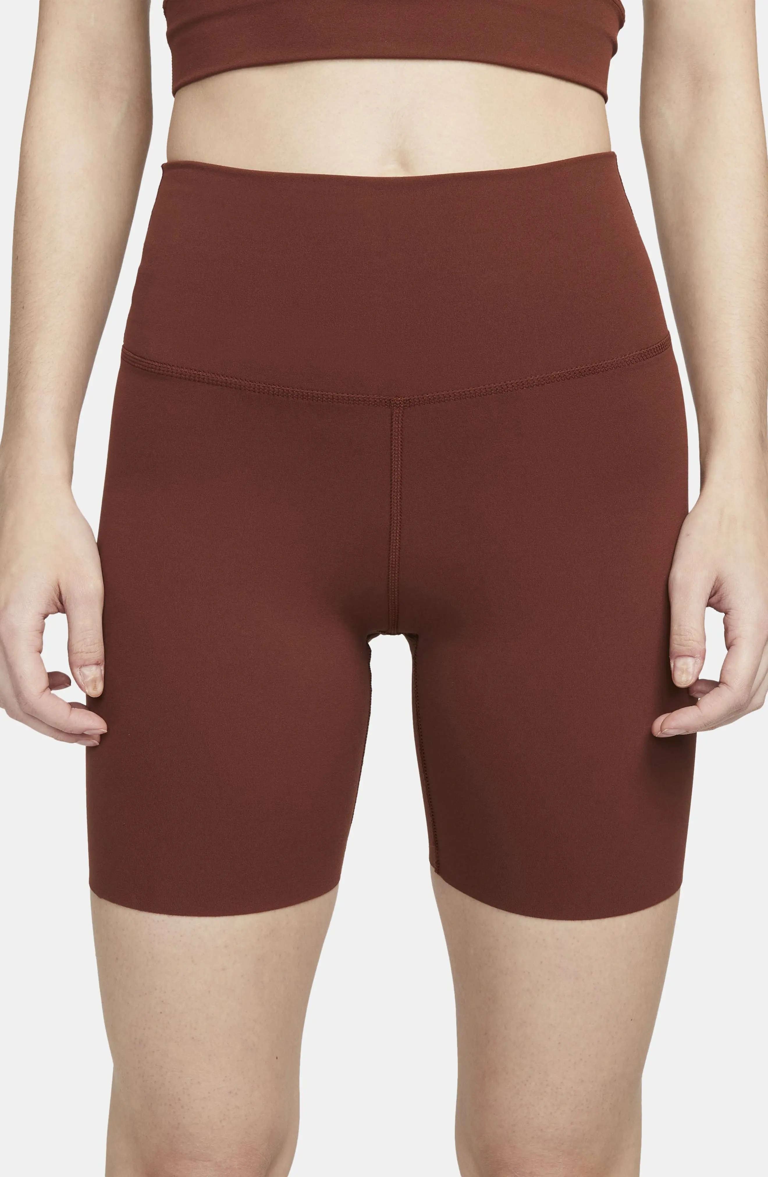 Yoga Luxe Tight Shorts in Oxen Brown/Iron Grey - 5