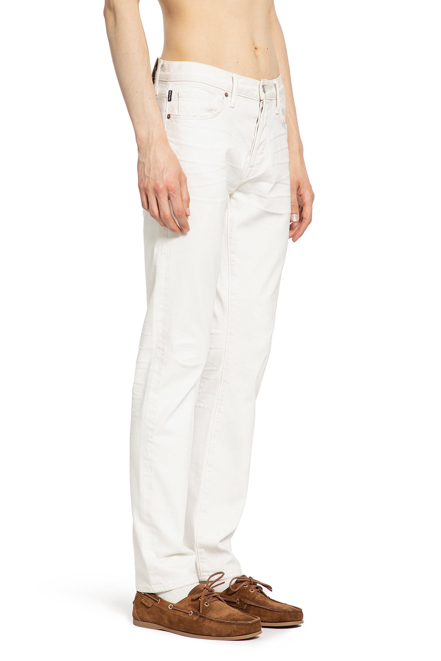 Distressed-Straight-Leg-5-Pocket-Jeans - 2