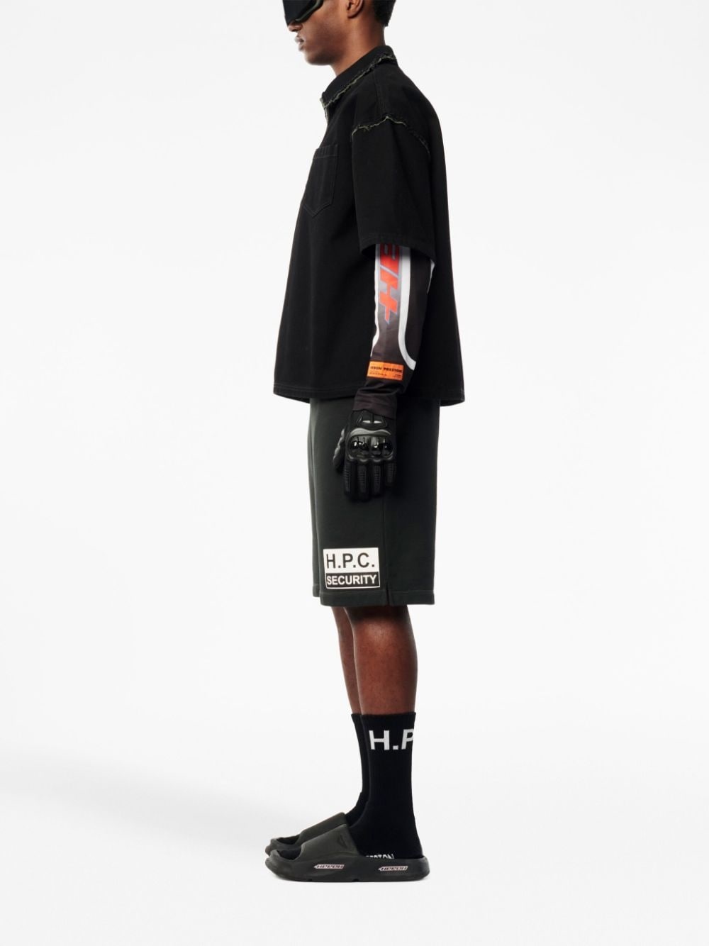Security cotton track shorts - 3