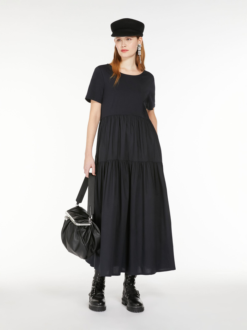 WEEKEND Max Mara PALMIRA Long jersey and poplin dress outlook