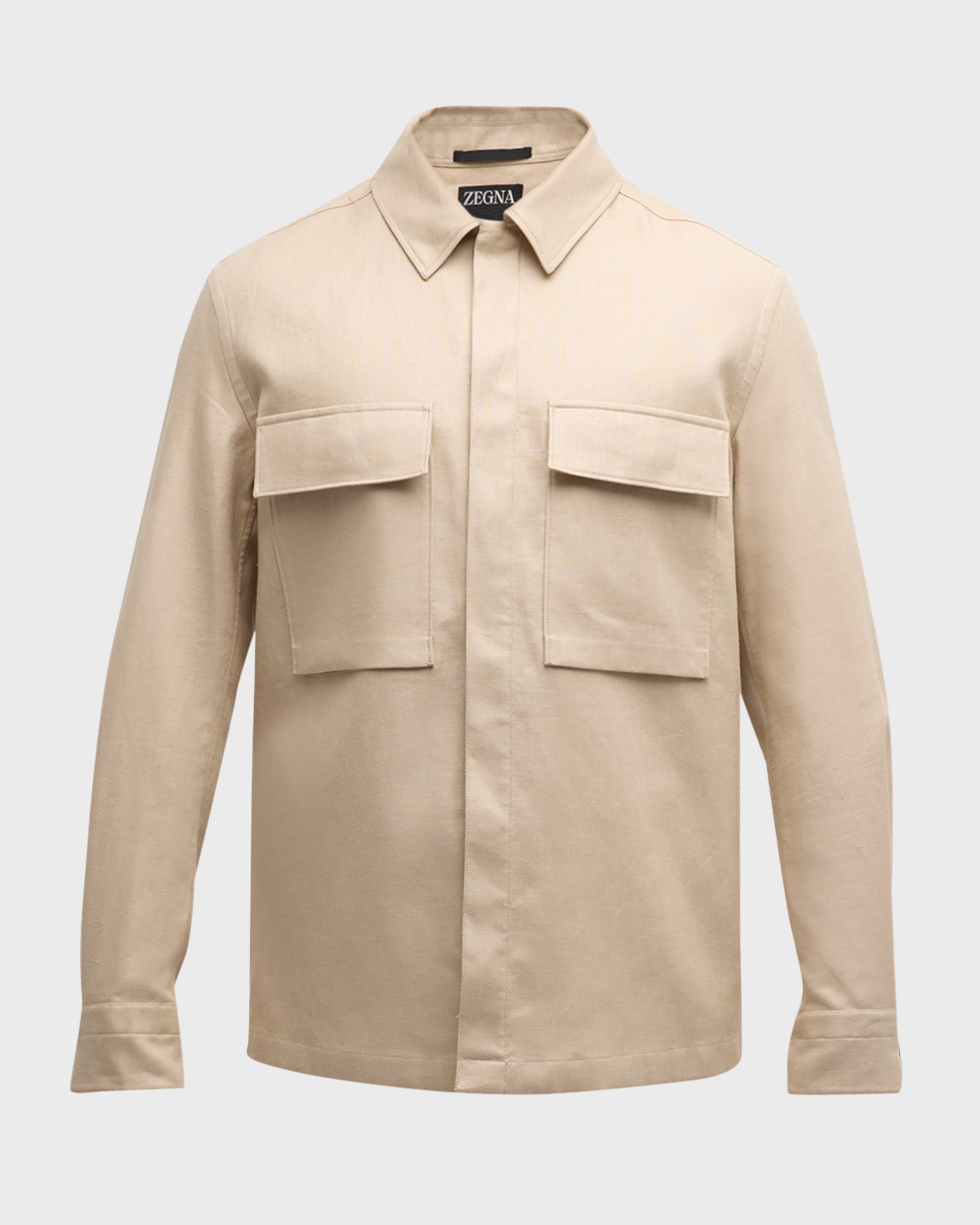 Men's Oasi Lino Linen Overshirt - 1