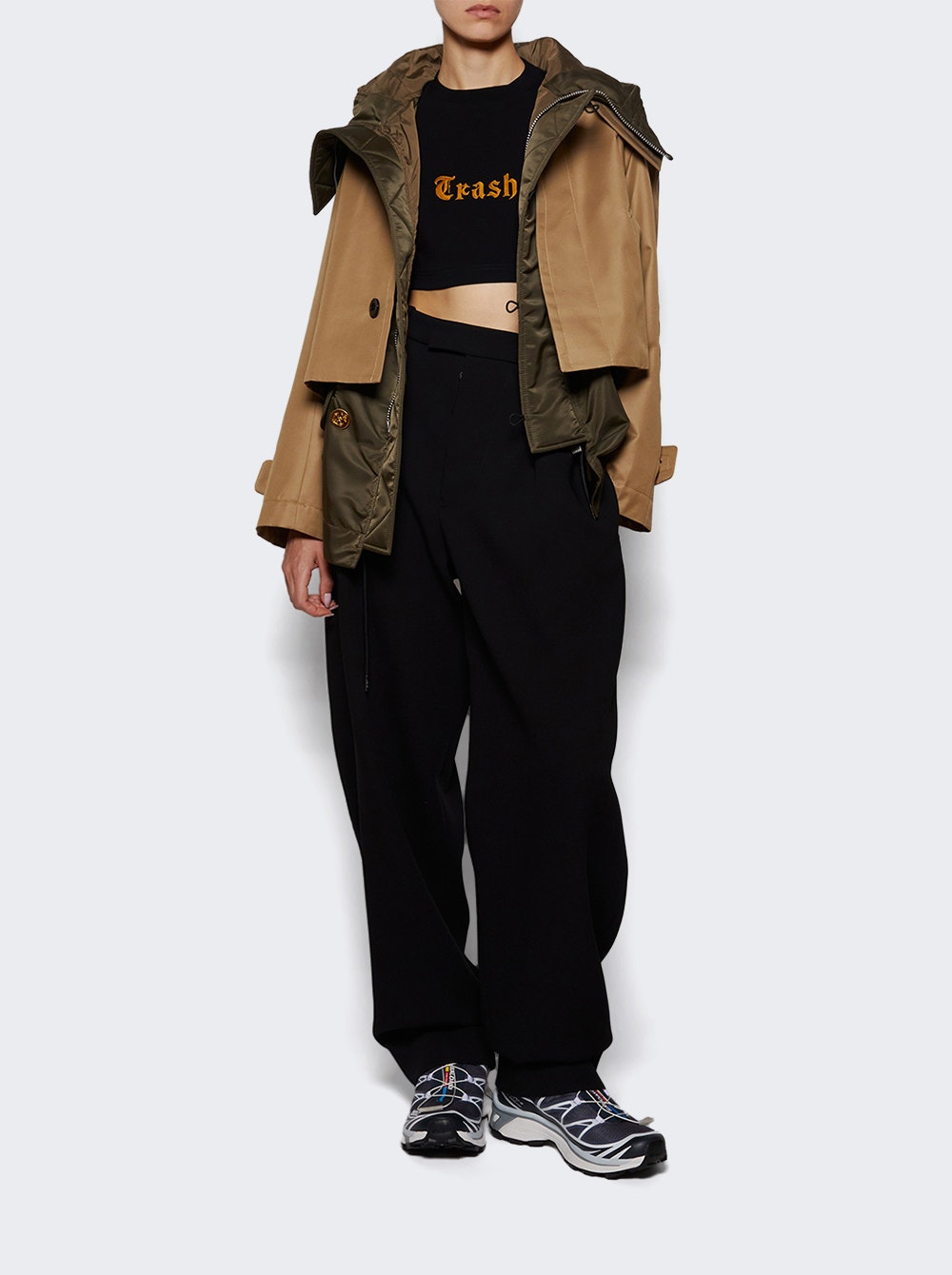Cropped T-shirt Black - 5