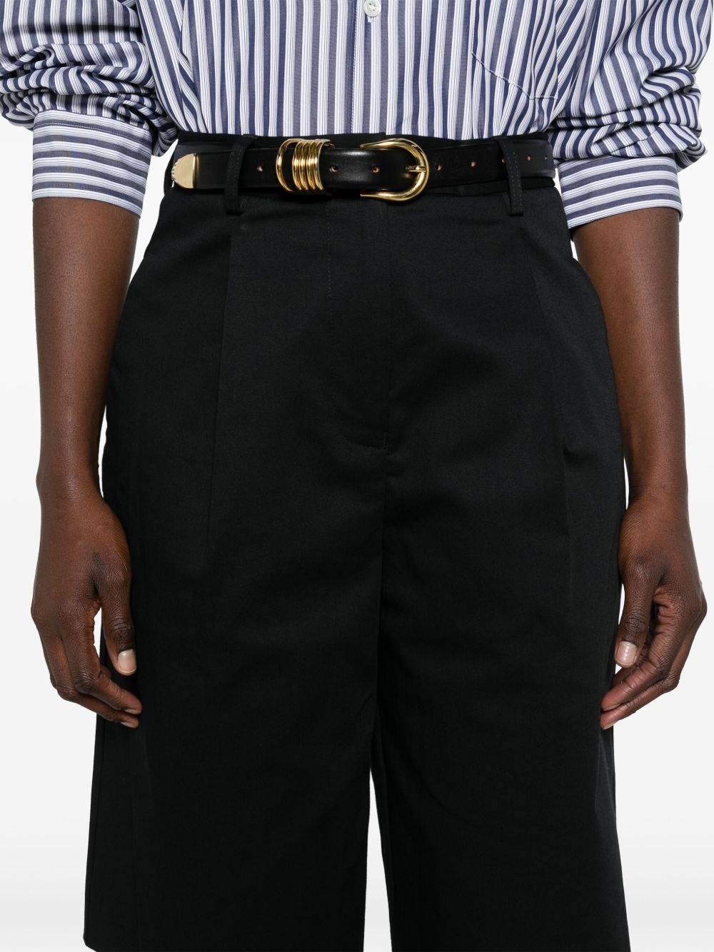 high-waist chino shorts - 5