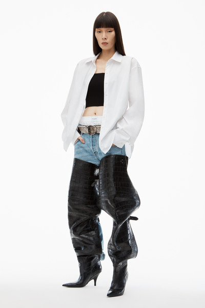 Alexander Wang Pre-Styled Cropped Cami & Button Up Twinset outlook