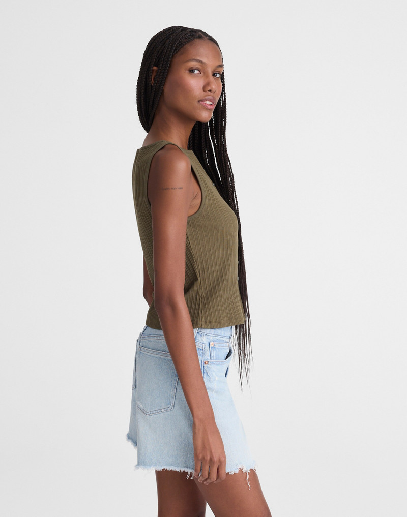 Ribbed Crewneck Shell Top 4