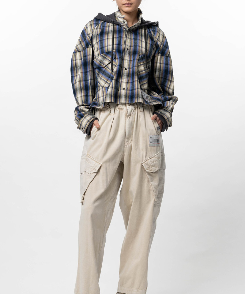 Hoodie Combine Checkered Shirt 10