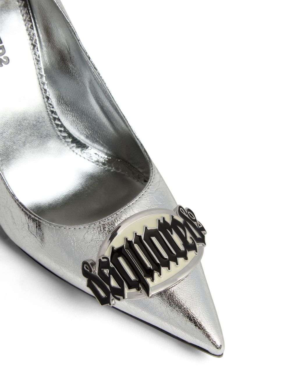 100mm logo-plaque leather pumps - 5