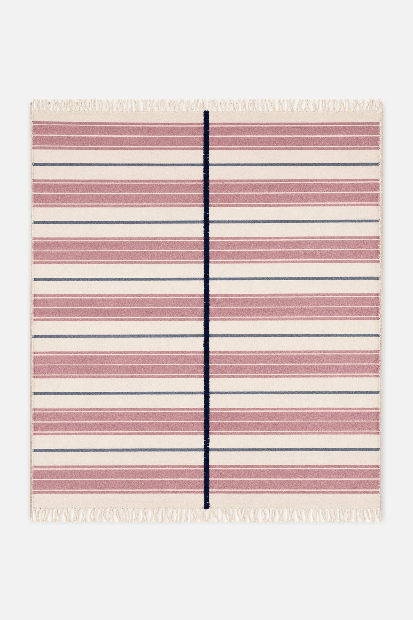 BI-COLORED RIBBED BLANKET - 1