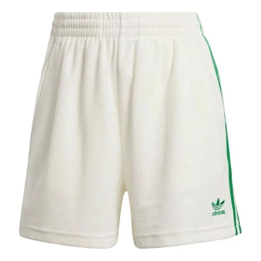(WMNS) adidas Originals Resort Shorts Asia Sizing 'White Green' JH0617 - 1