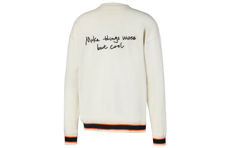 PUMA x Randomevent Long Sleeve Crew Neck Sweatshirt Cream 596663-50 - 2
