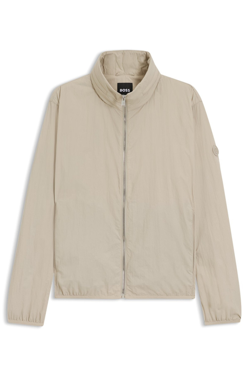 WATER-REPELLENT JACKET WITH DOUBLE B MONOGRAM PATCH 1