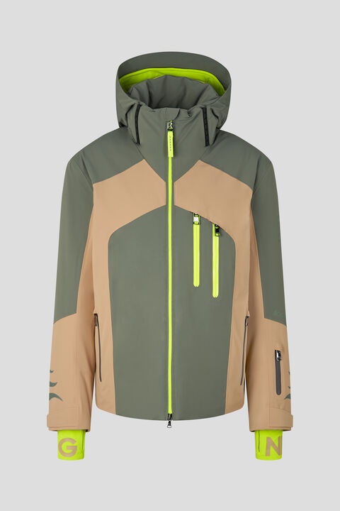 Jorin Ski jacket in Gray/Camel - 1