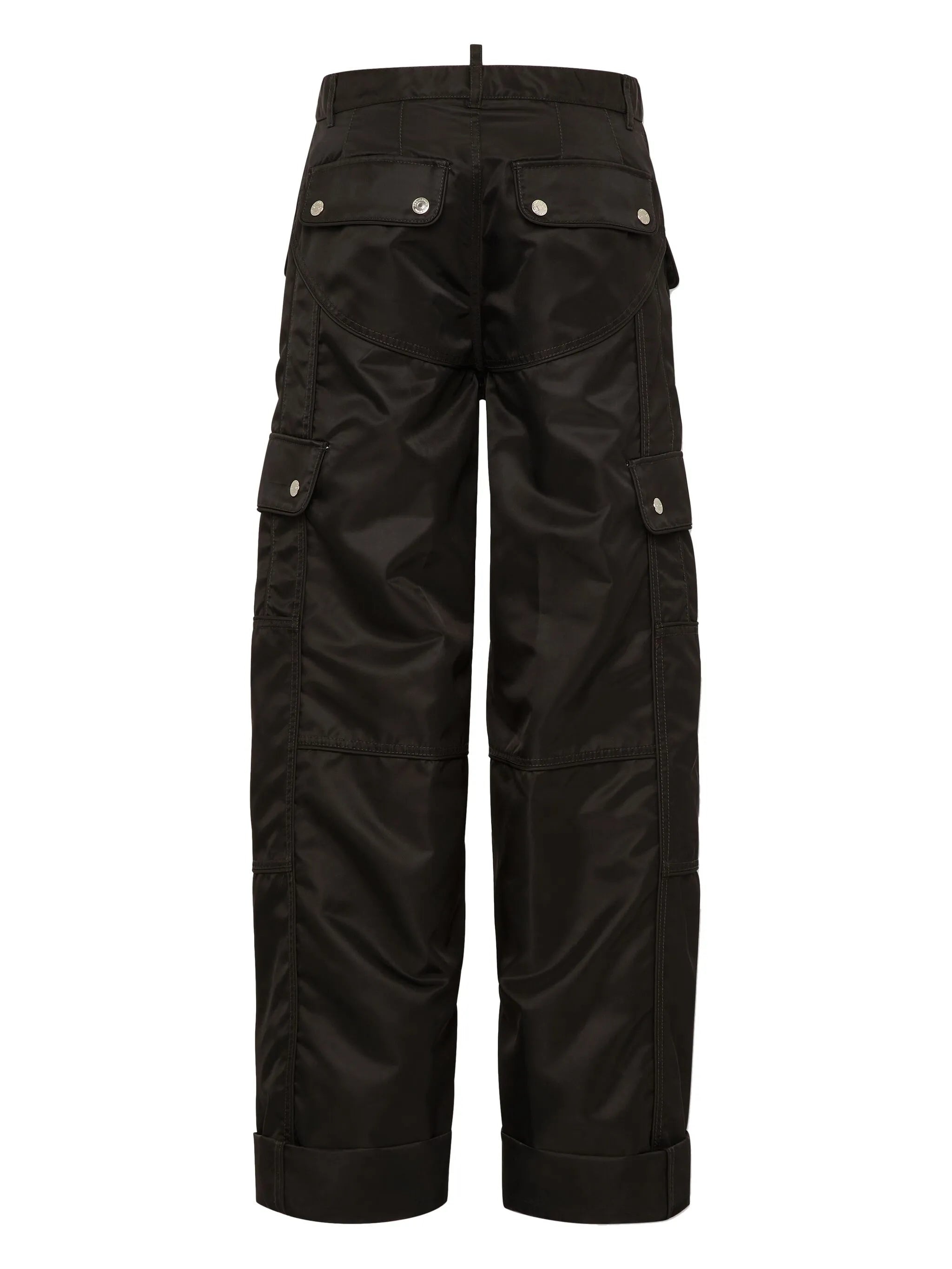 Satin Cargo Trousers - 2