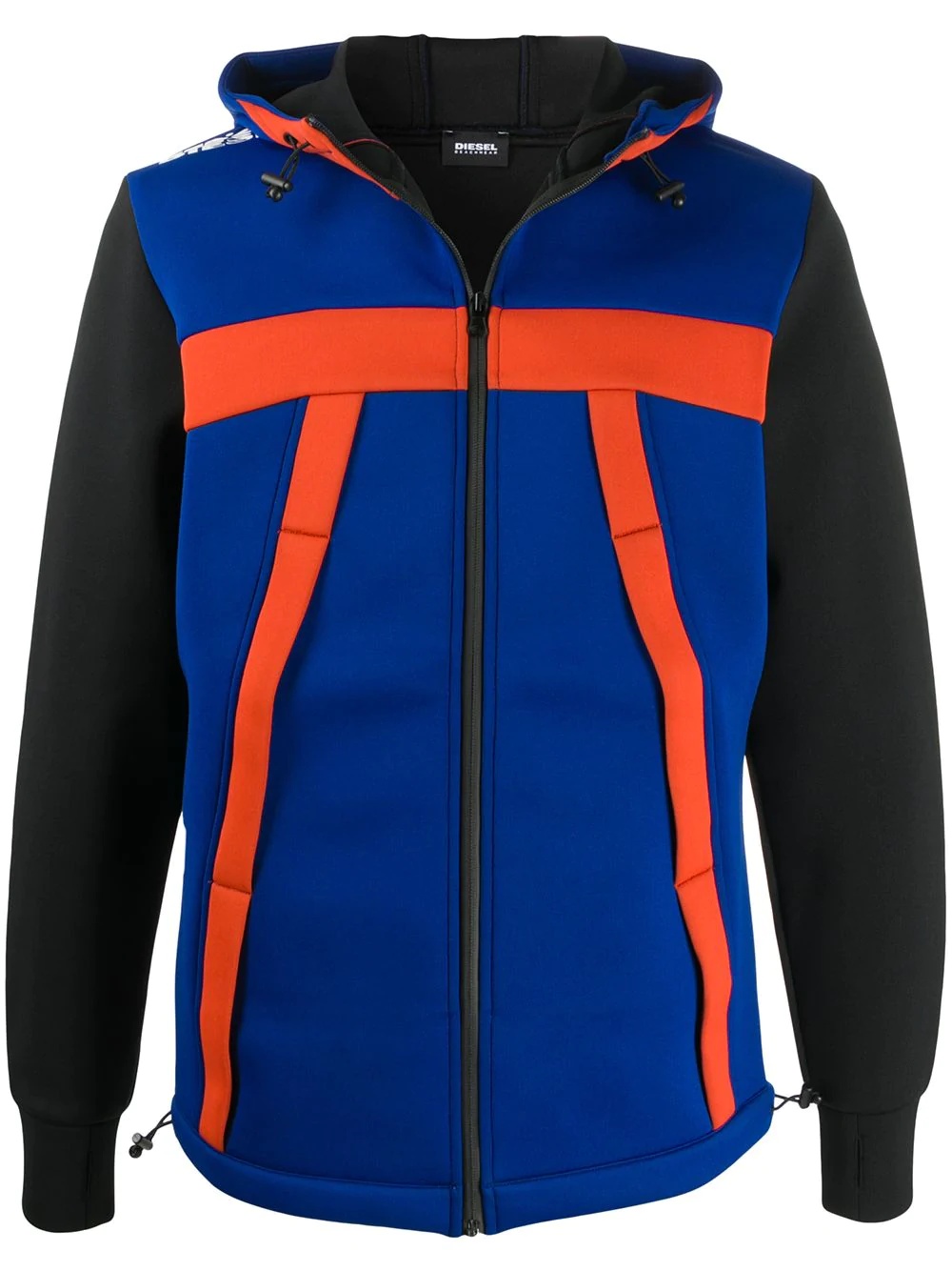 scuba fleece colour-block jacket - 1