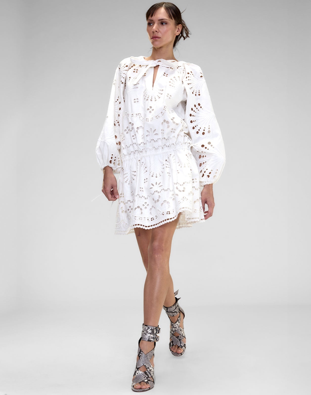 Eva Embroidered Drop Waist Dress - 3