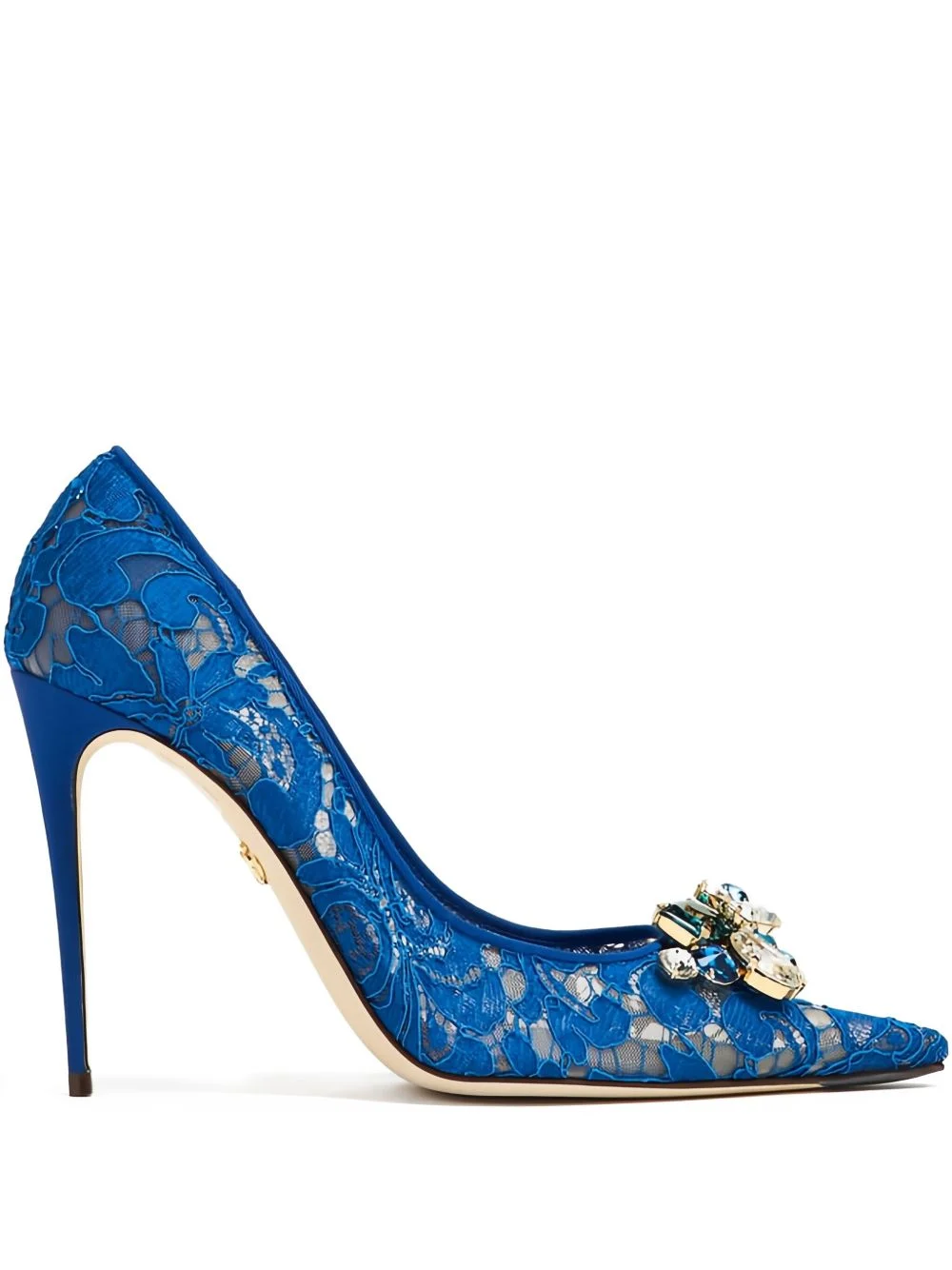 105 mm Rainbow lace jewel-embellished pumps - 1