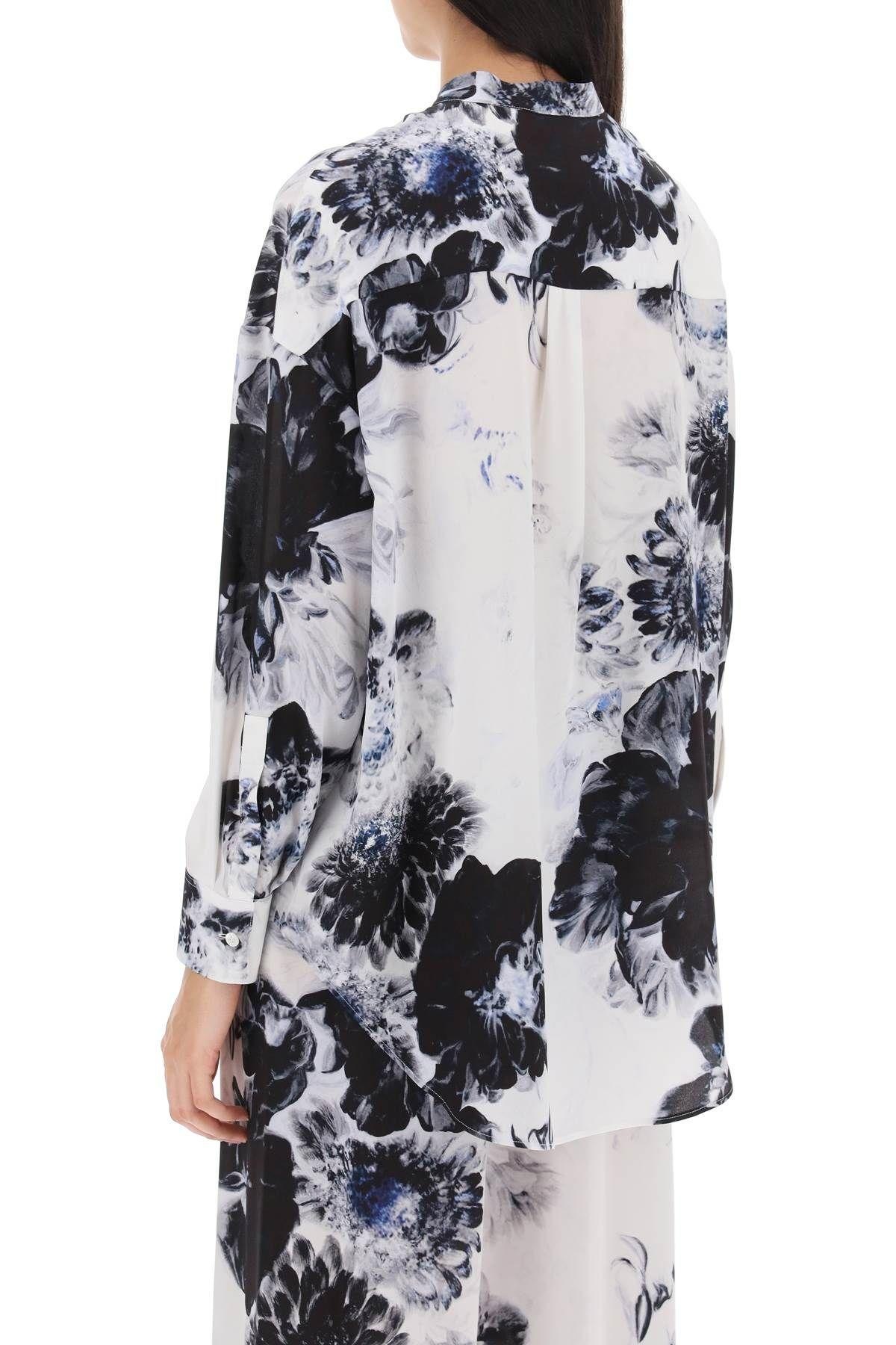 ORCHID MAXI SHIRT IN SILK CREPE - 4