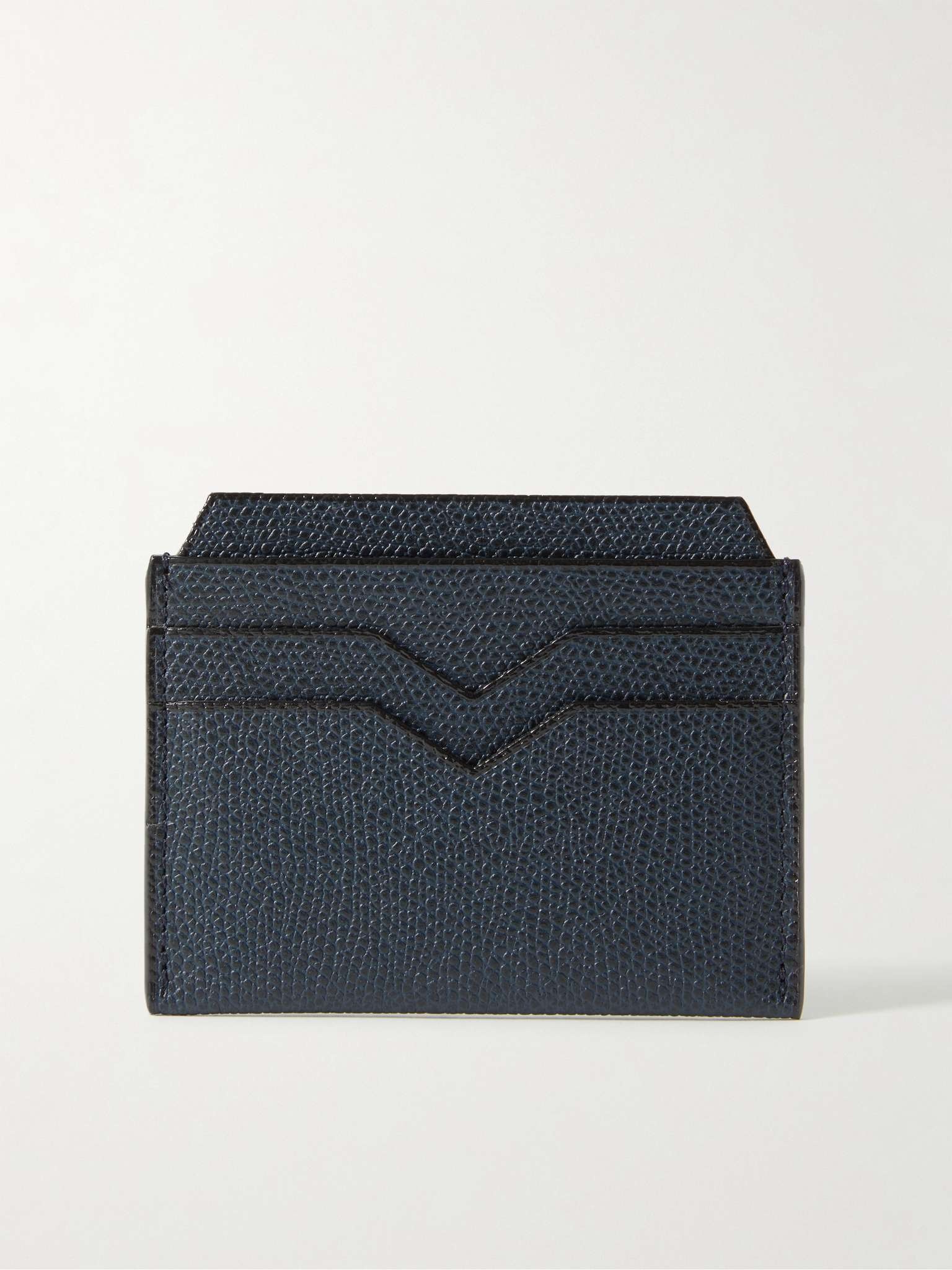 Pebble-Grain Leather Cardholder - 1