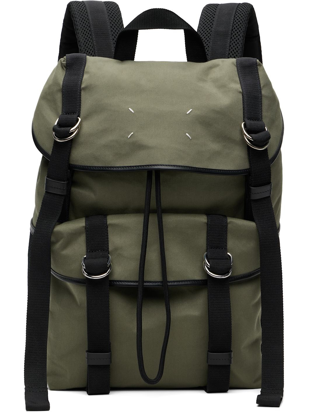 Khaki High Tech Medium Backpack - 1