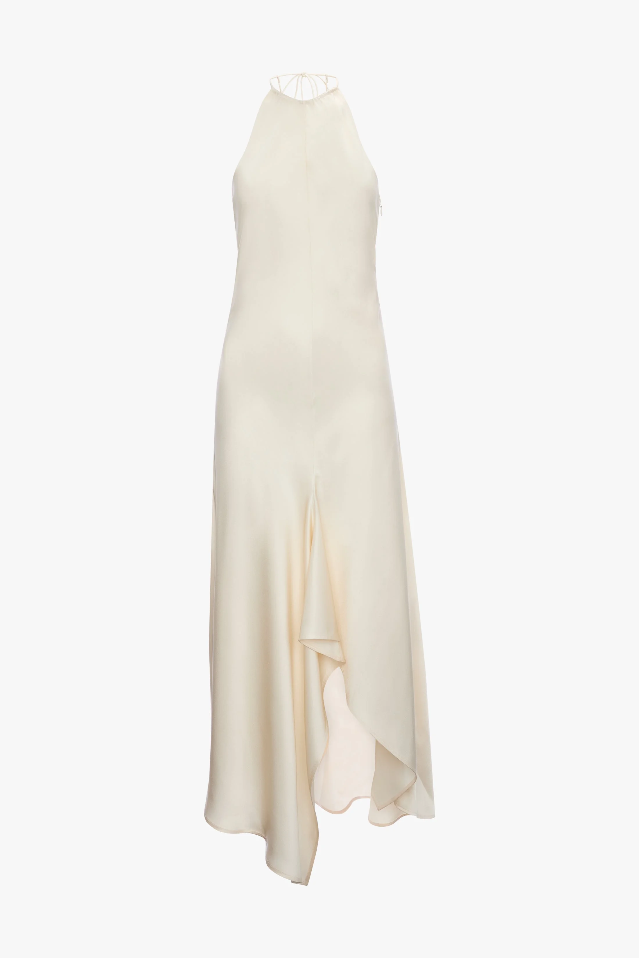 Halter Neck Midi Dress In Elderflower - 1