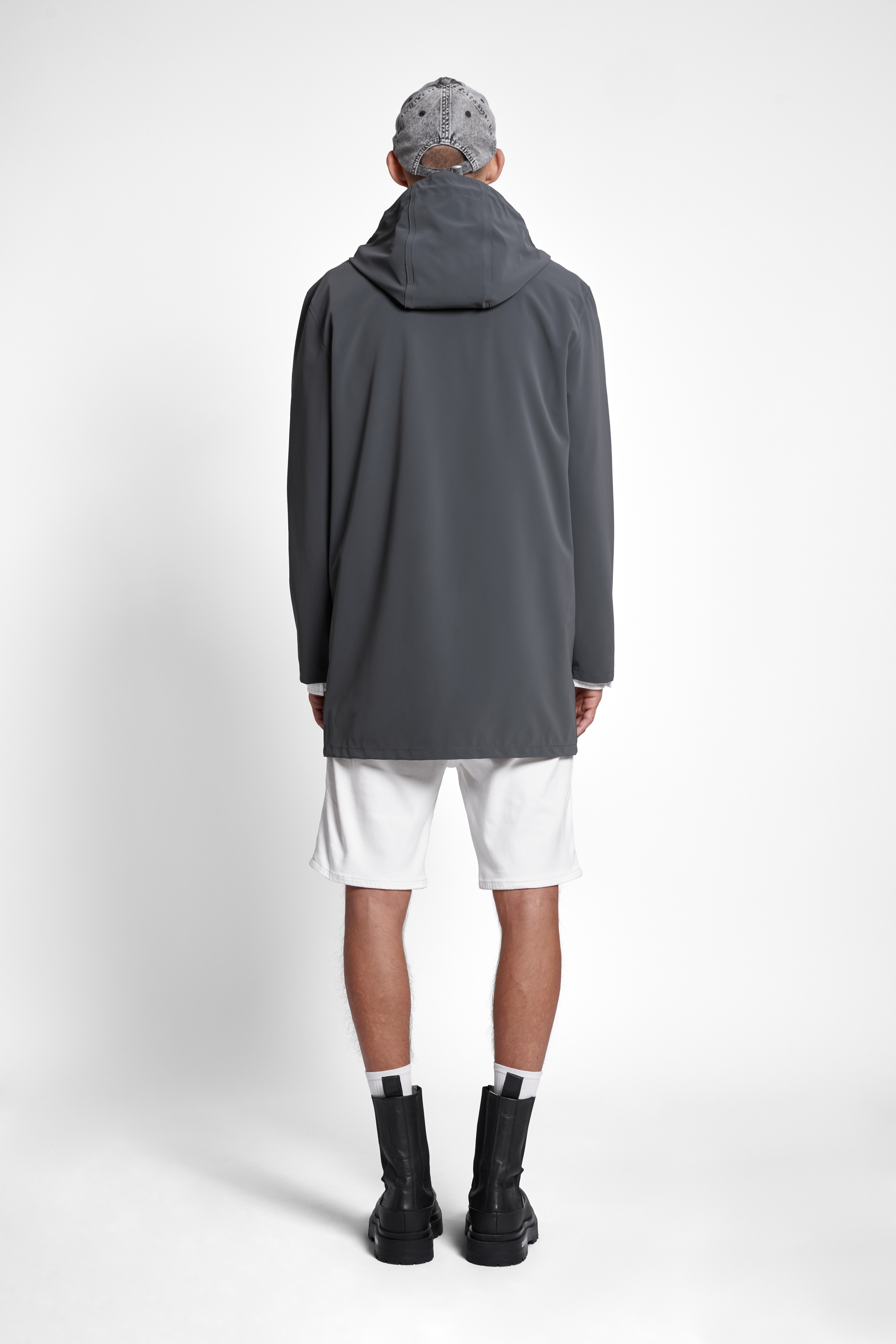 Stockholm Lightweight Matte Raincoat Charcoal - 4