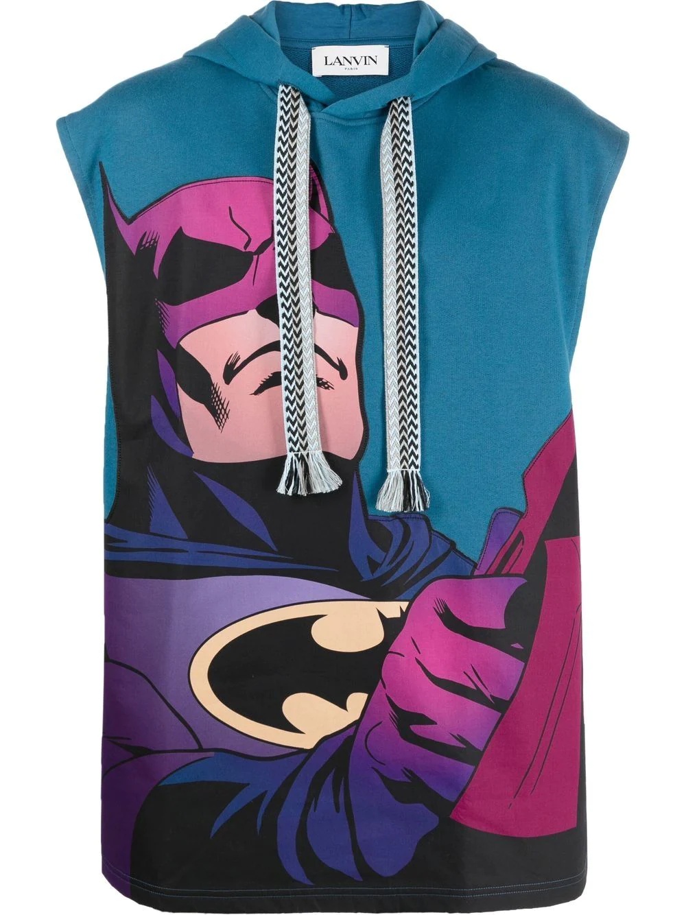 x Batman graphic-print sleeveless hoodie - 1