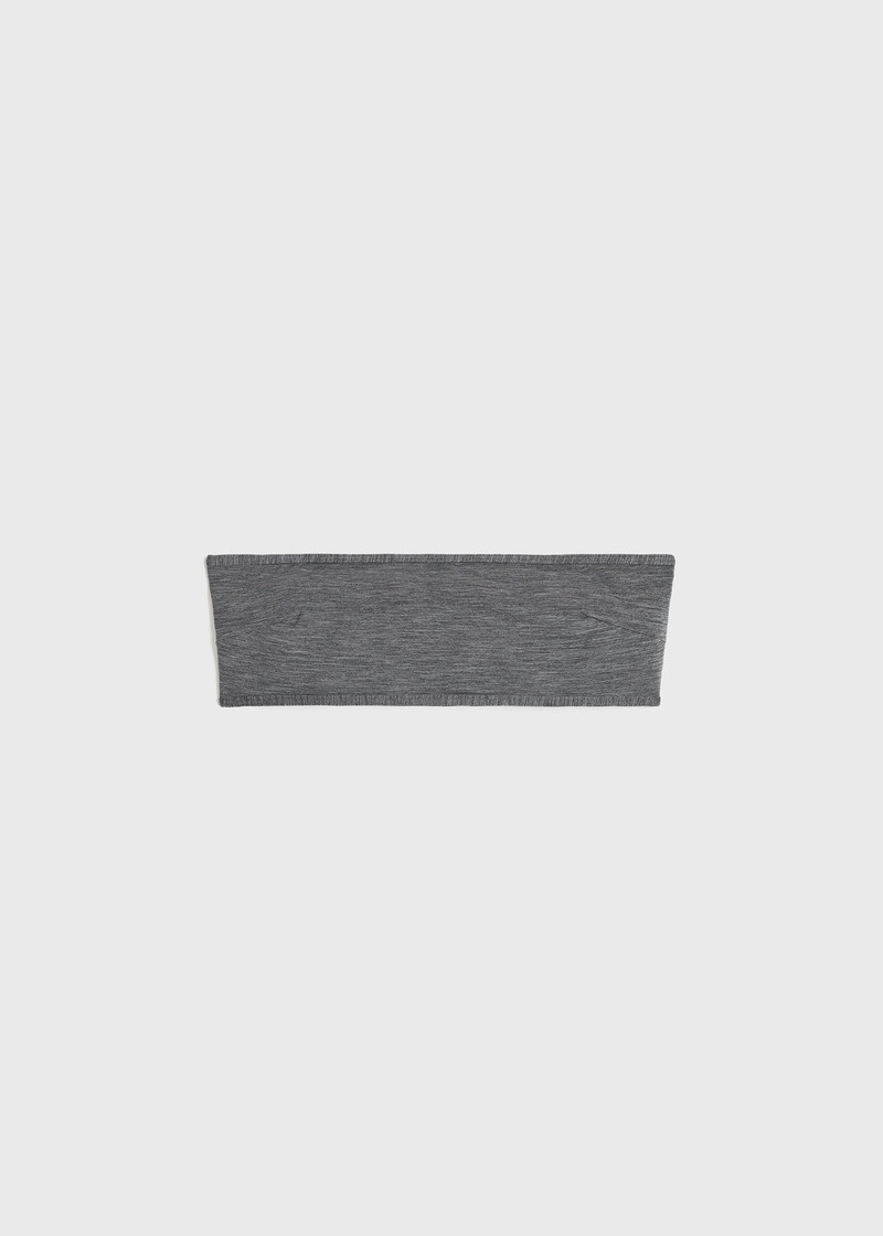 Binding-edge bikini top grey melange 1