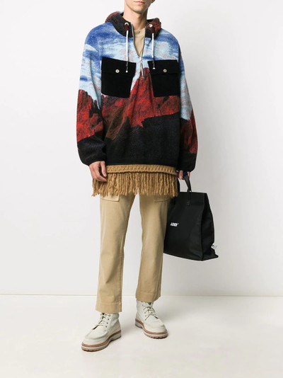 Palm Angels Canyon Pile hooded jacket outlook