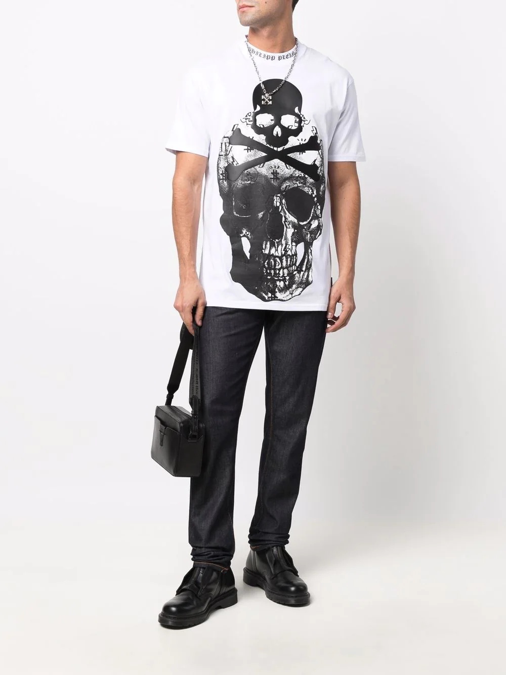 Skull-print short-sleeve T-shirt - 2