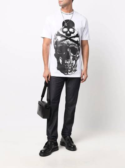 PHILIPP PLEIN Skull-print short-sleeve T-shirt outlook