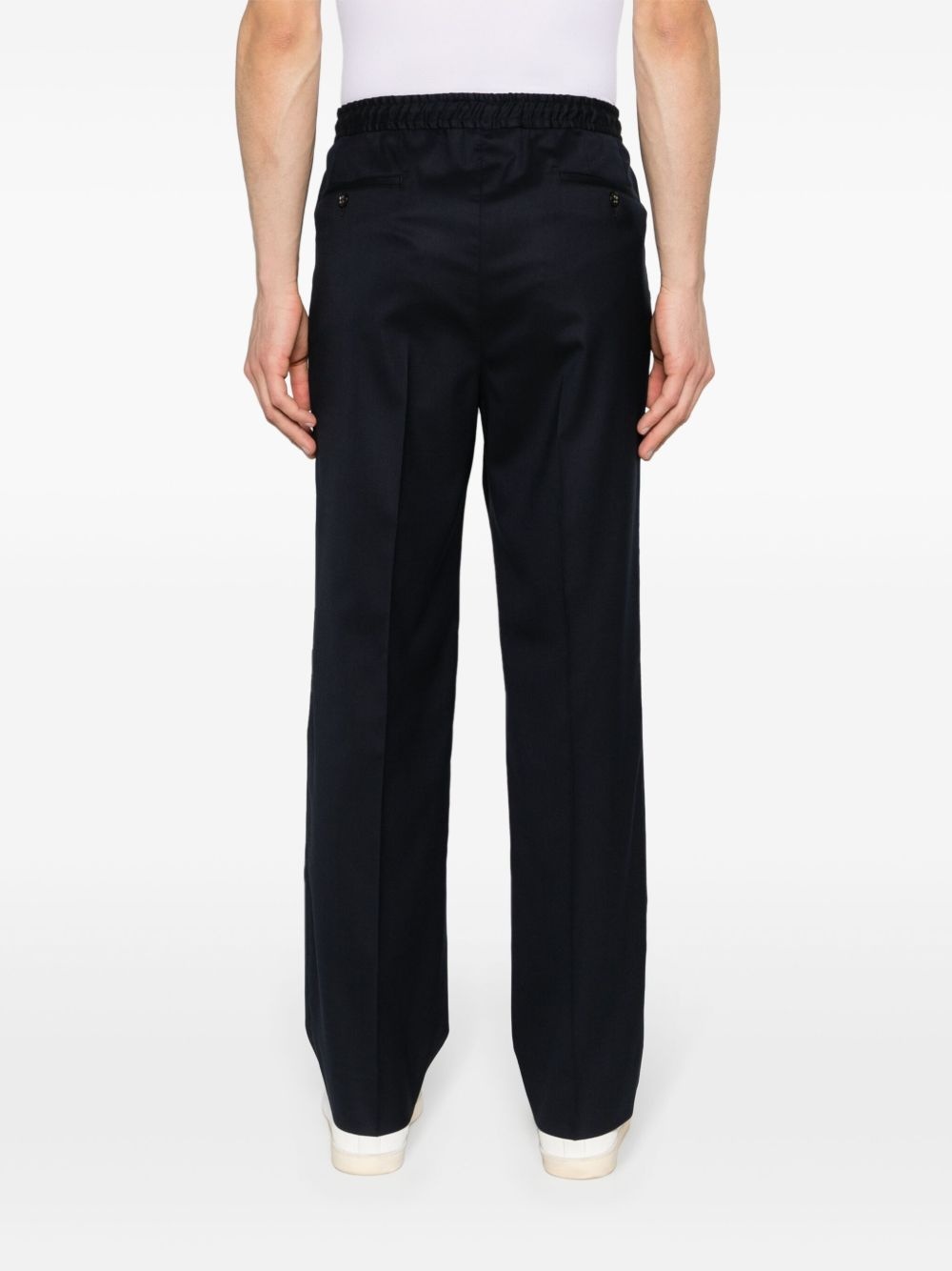 drawstring tapered-leg trousers - 4