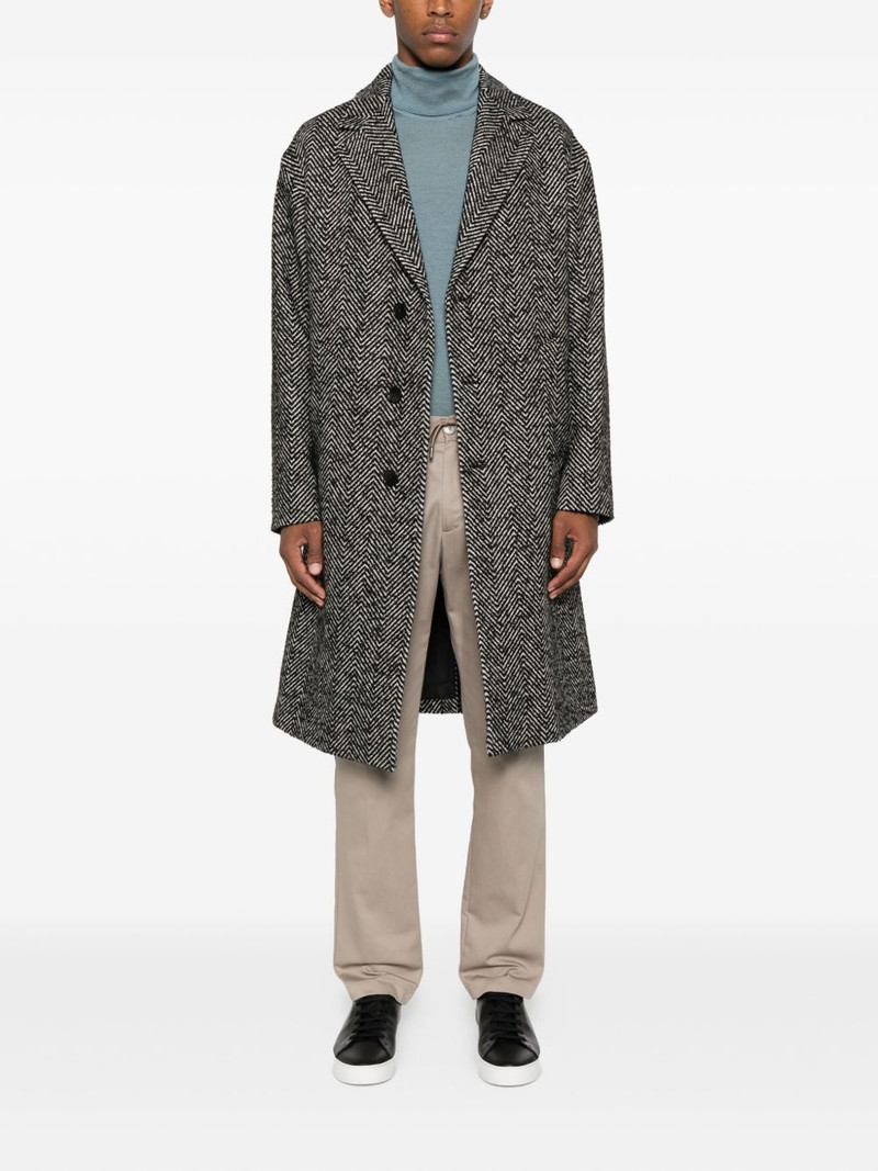 Herno single-breasted coat outlook