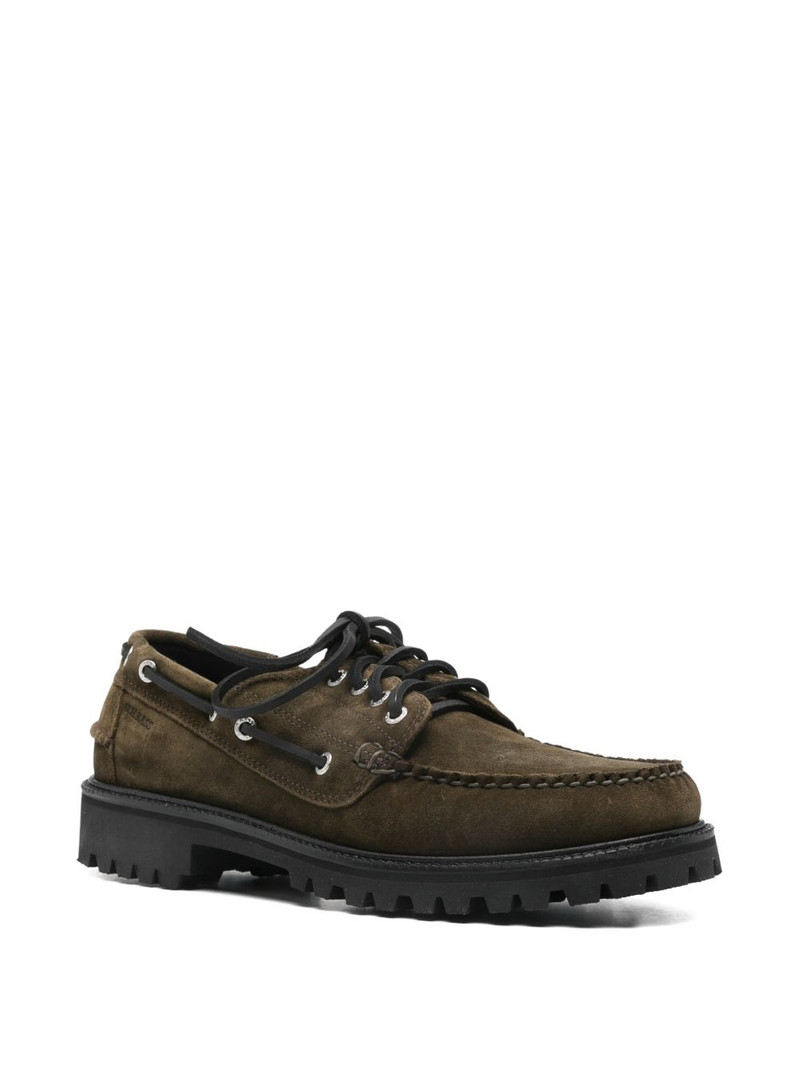 G.H.BASS lace-up lug-sole boat shoes outlook