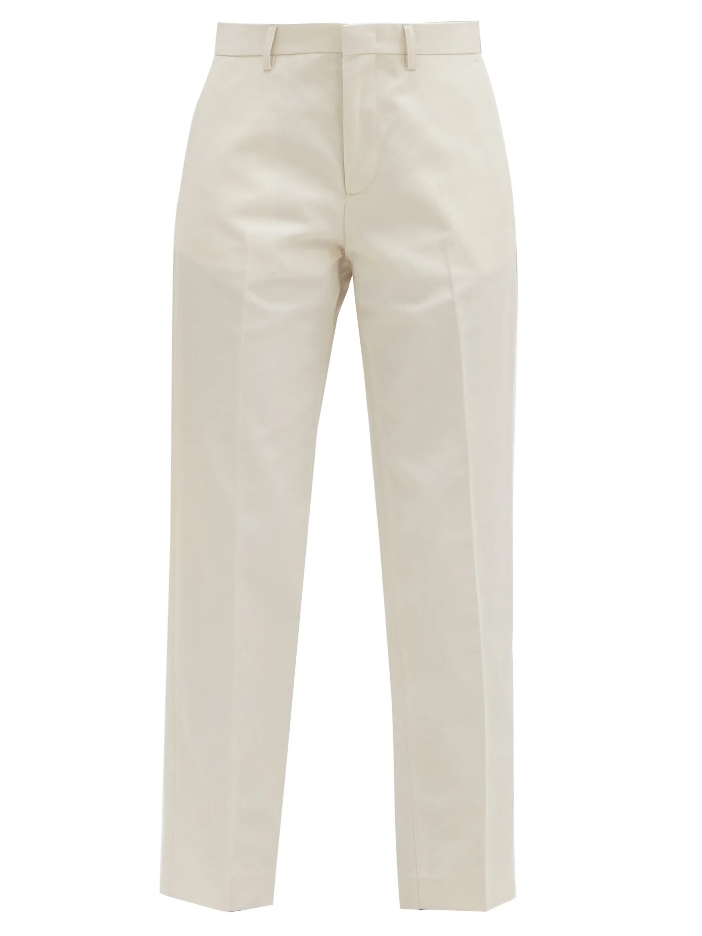 Raphaelle cropped cotton-blend gabardine trousers - 1