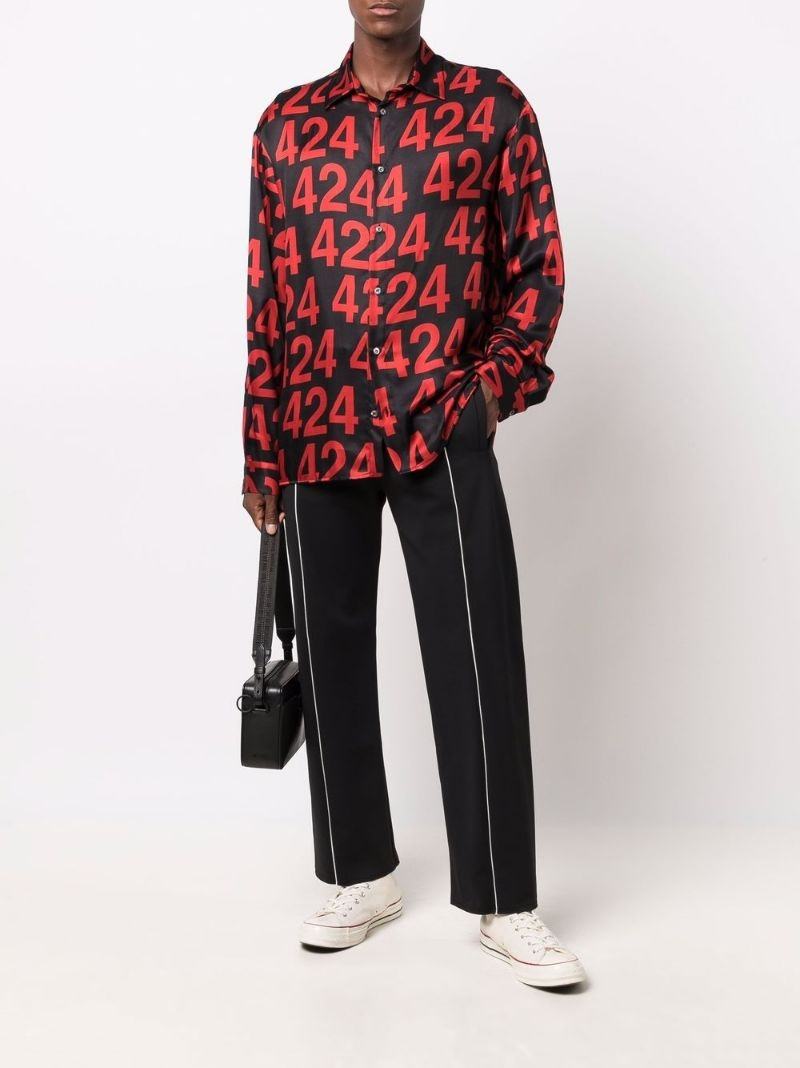 424 logo print shirt outlook
