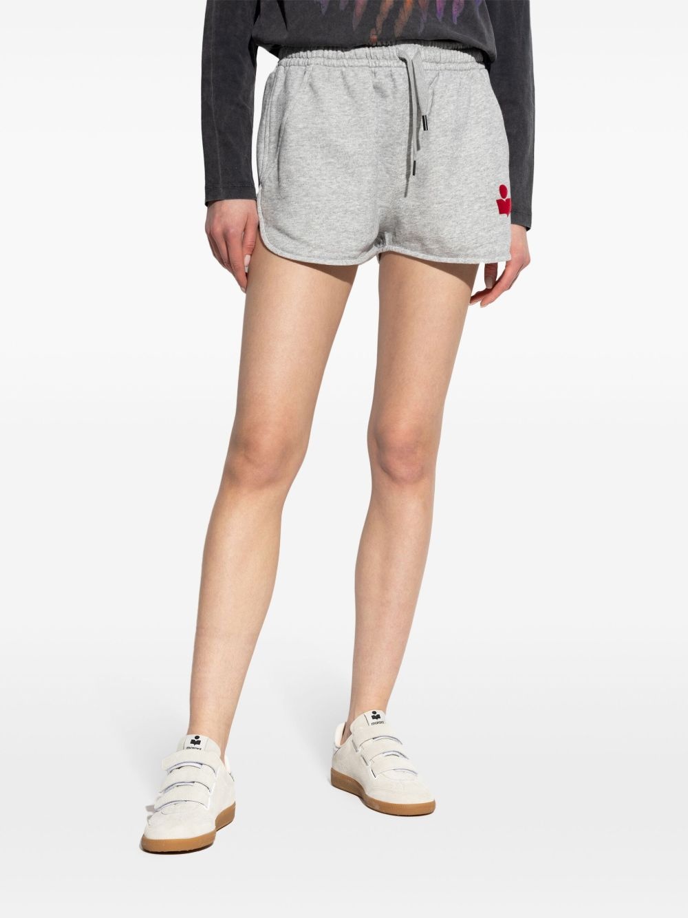 Mifa logo-print track shorts - 3