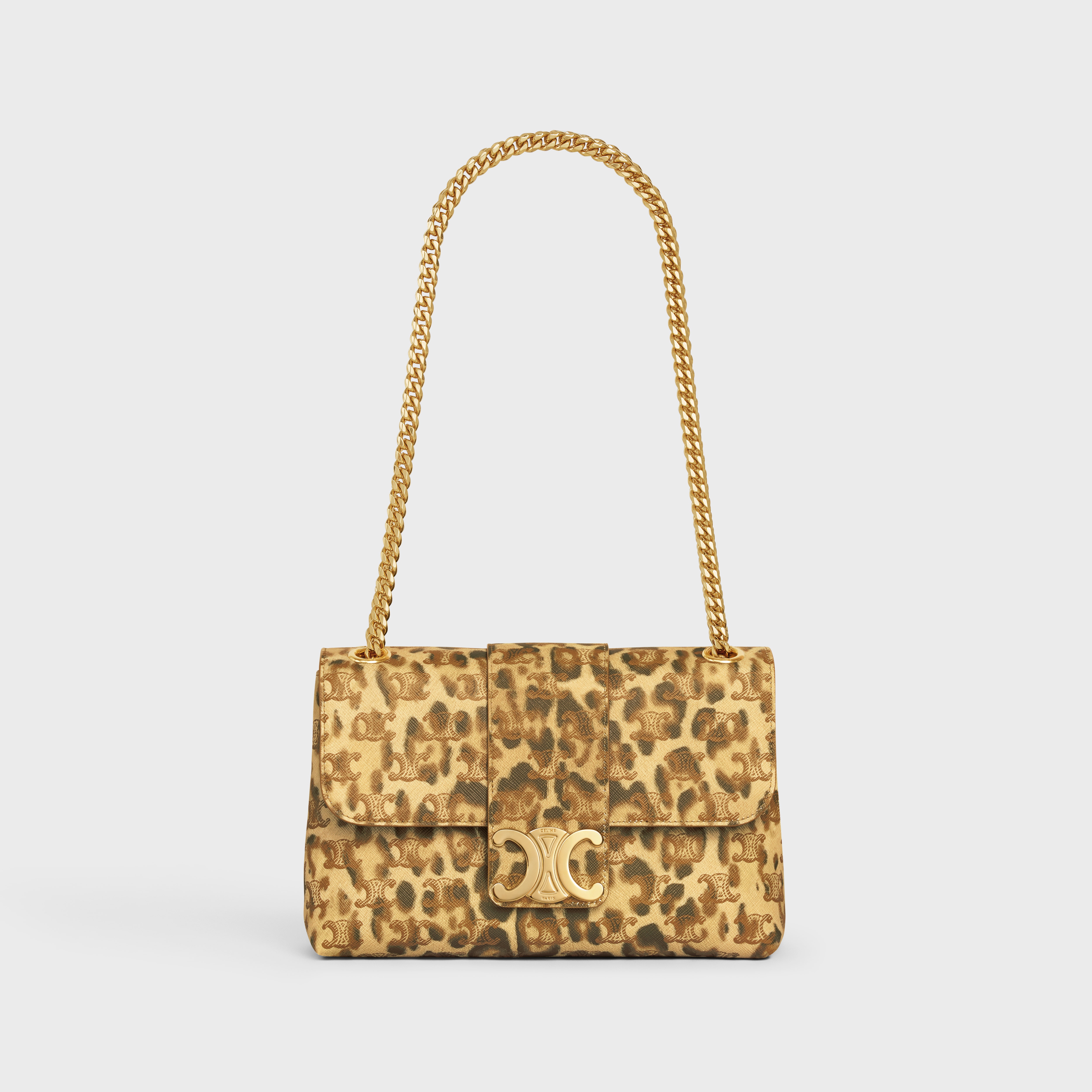 MEDIUM VICTOIRE BAG in Triomphe Canvas with leopard print - 5