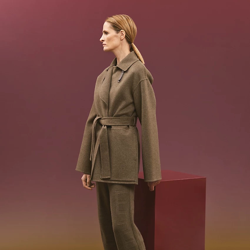 Short wrap coat - 1