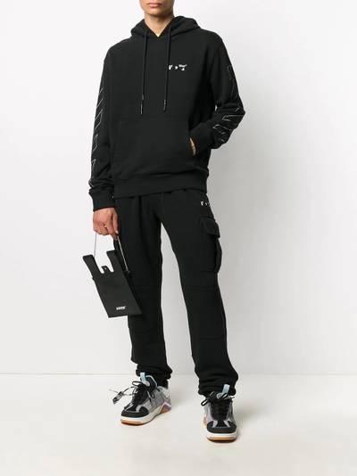 Off-White logo print cargo track pants outlook