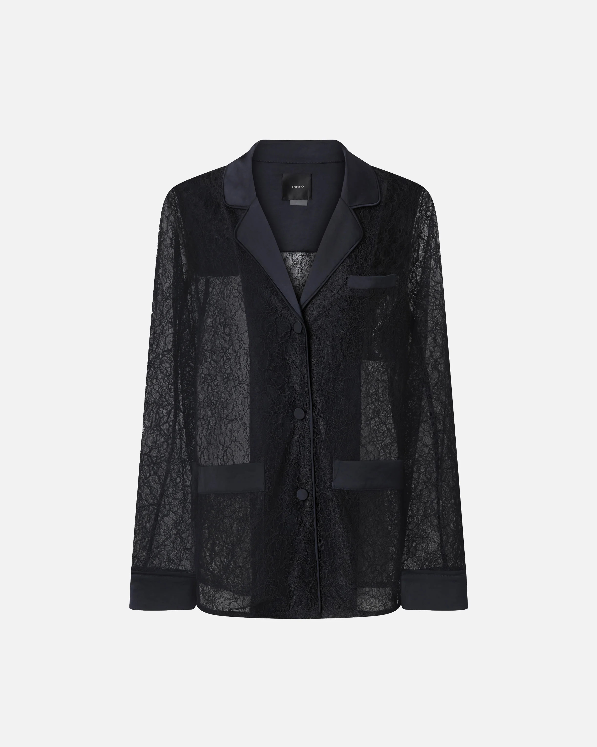 LACE AND SATIN JACKET - 1