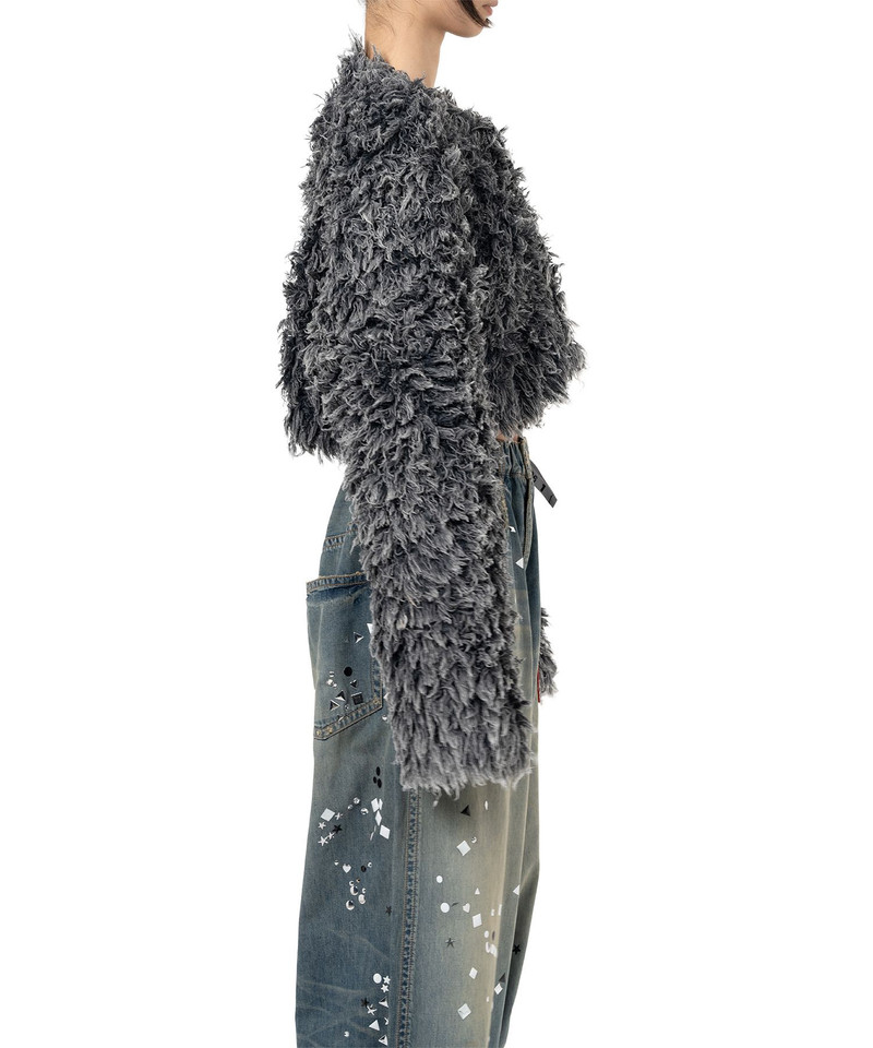 Bleached Shaggy Knit Sweater 5