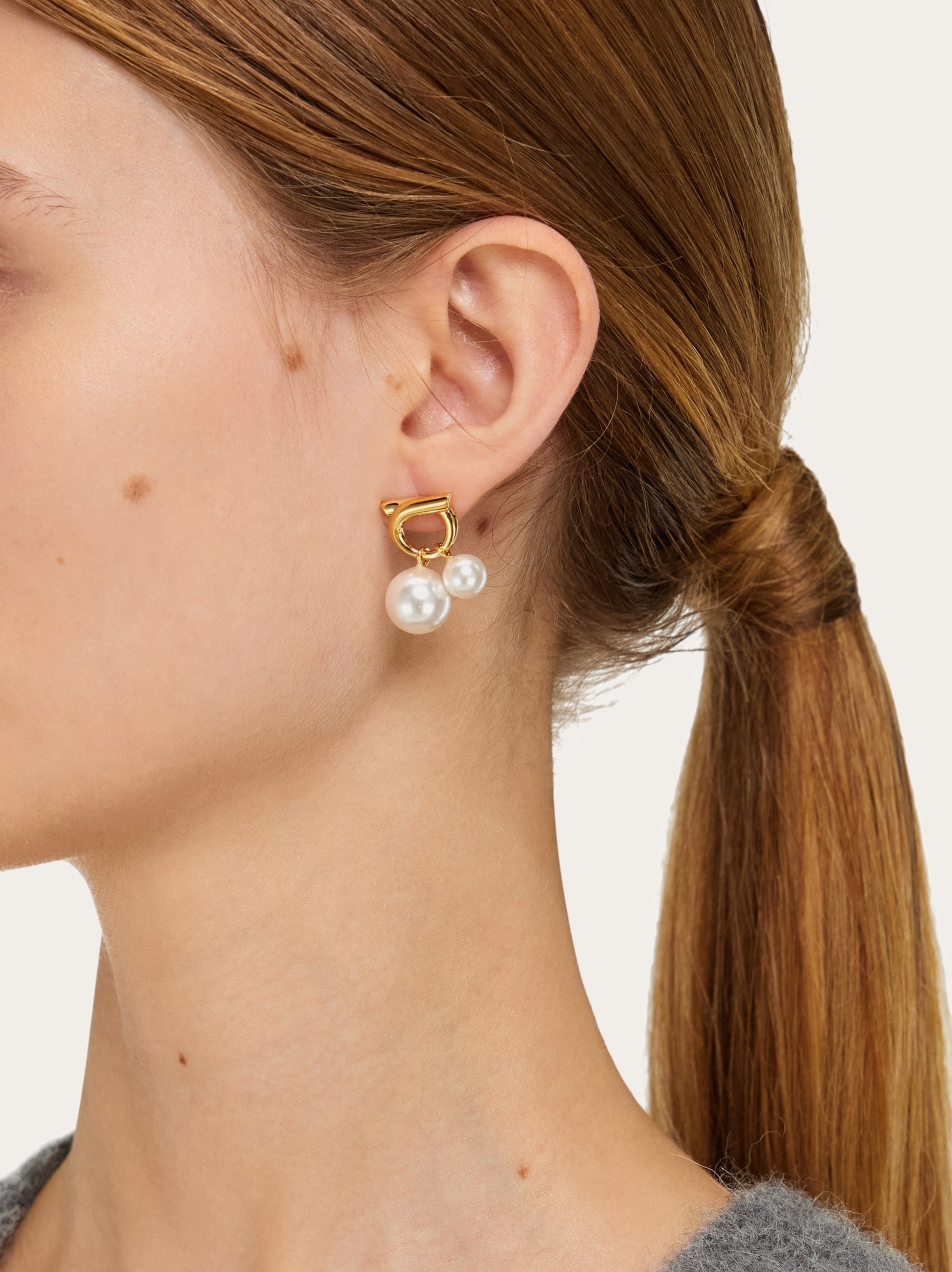 Double pearl earrings - 4