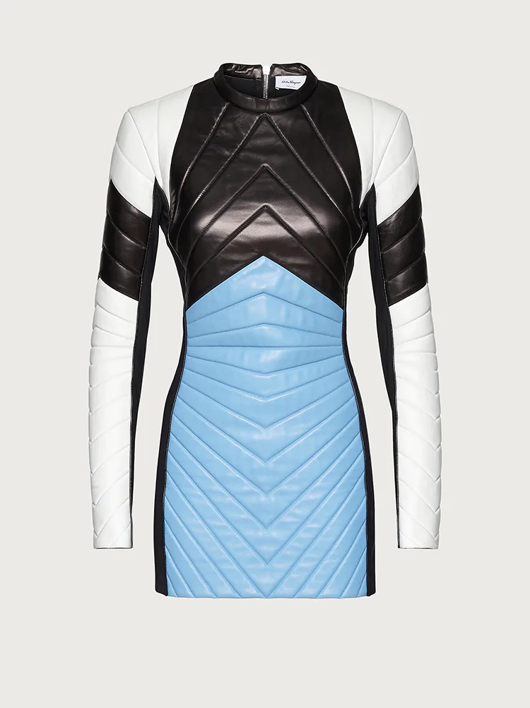 QUILTED NAPPA DRESS - 1